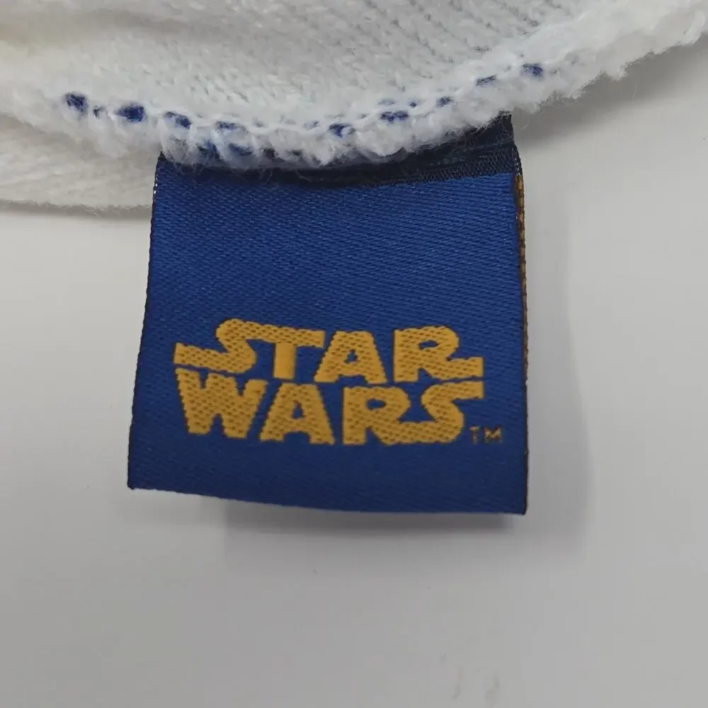 Star Wars R2-D2 Beanie Hat Adult White Blue Knit Winter Cap Acrylic Psi-Fi